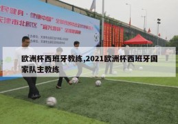 欧洲杯西班牙教练,2021欧洲杯西班牙国家队主教练